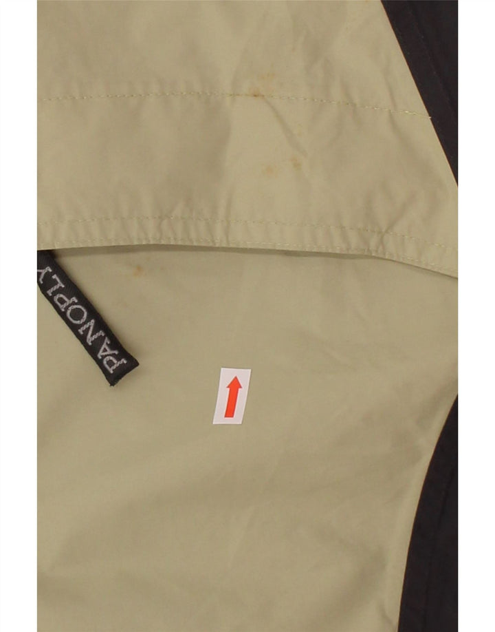 VINTAGE Mens Windbreaker Jacket UK 38 Medium Beige Colourblock Polyamide Vintage Vintage and Second-Hand Vintage from Messina Hembry 