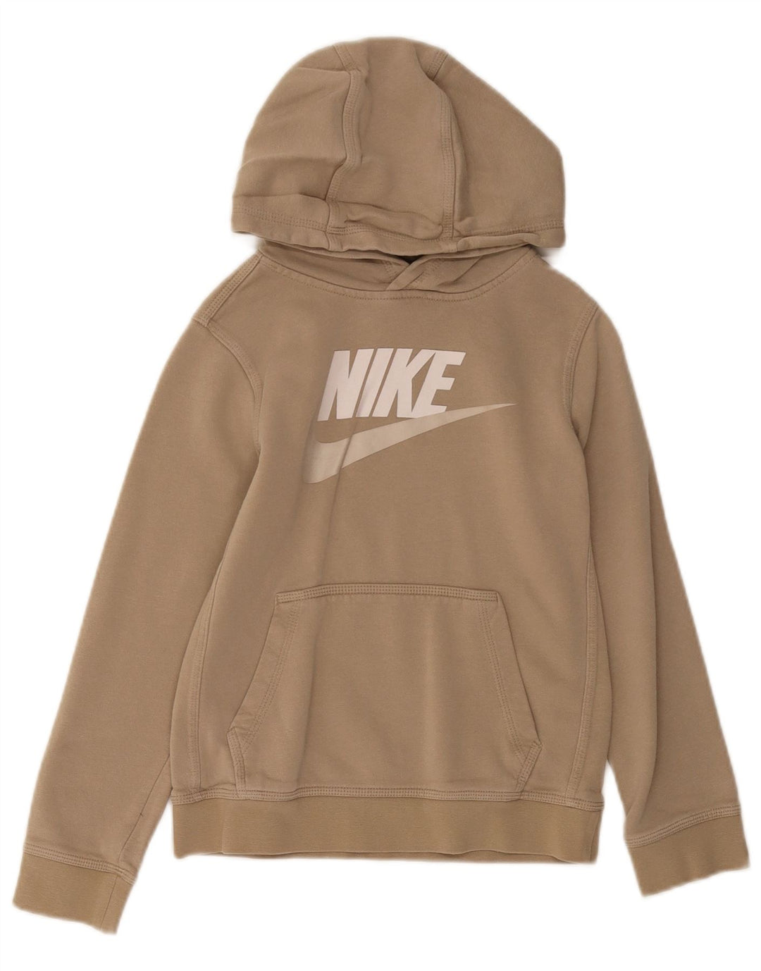Nike Boys Graphic Hoodie Džemper 10-11 godina srednje bež pamuk