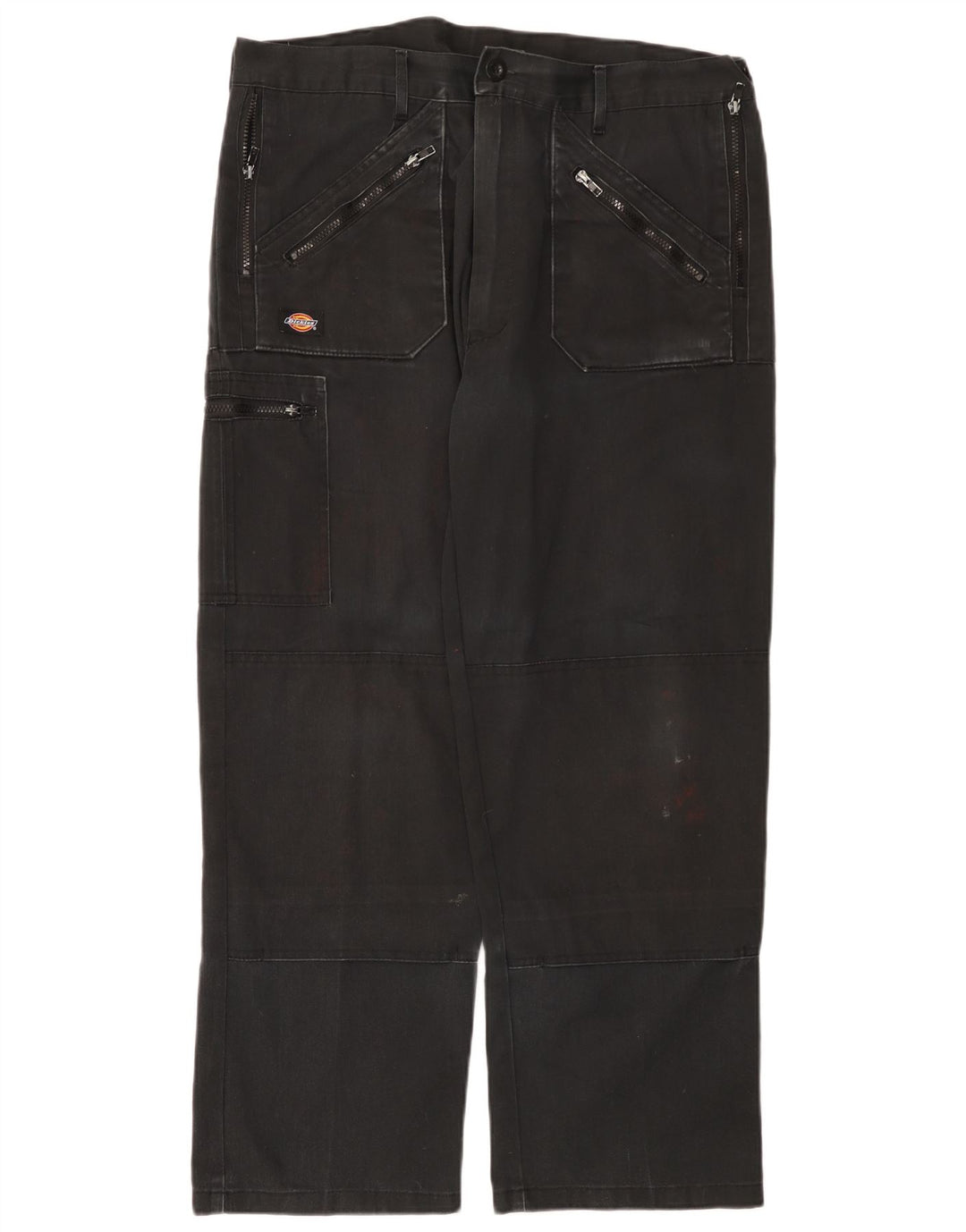 Dickies muške ravne kargo hlače W38 L29 crni poliester