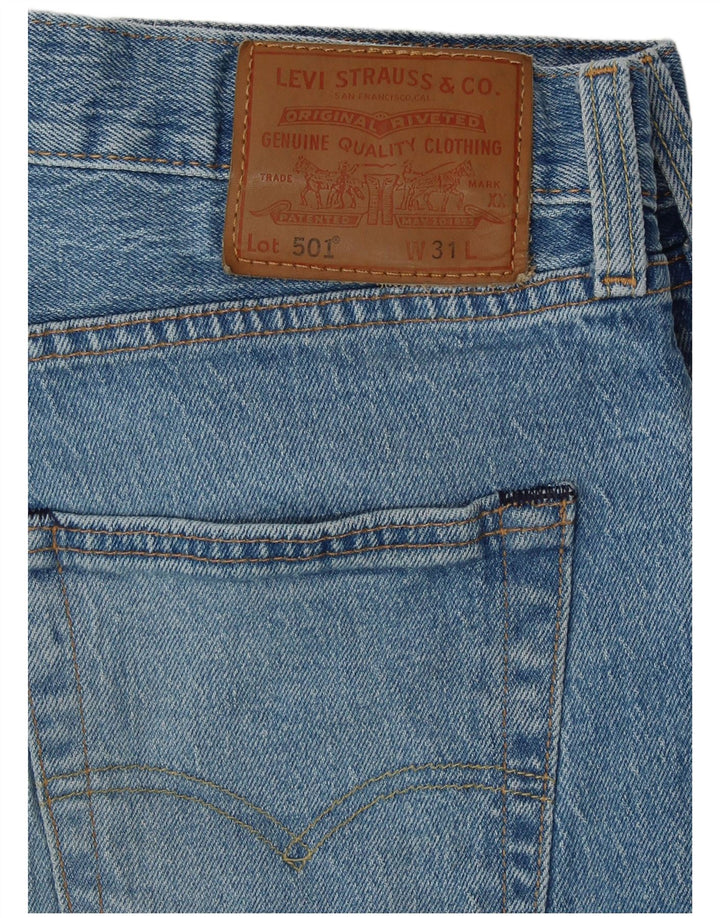 LEVI'S muške 501 kratke traper kratke hlače W31 srednje plavi pamuk