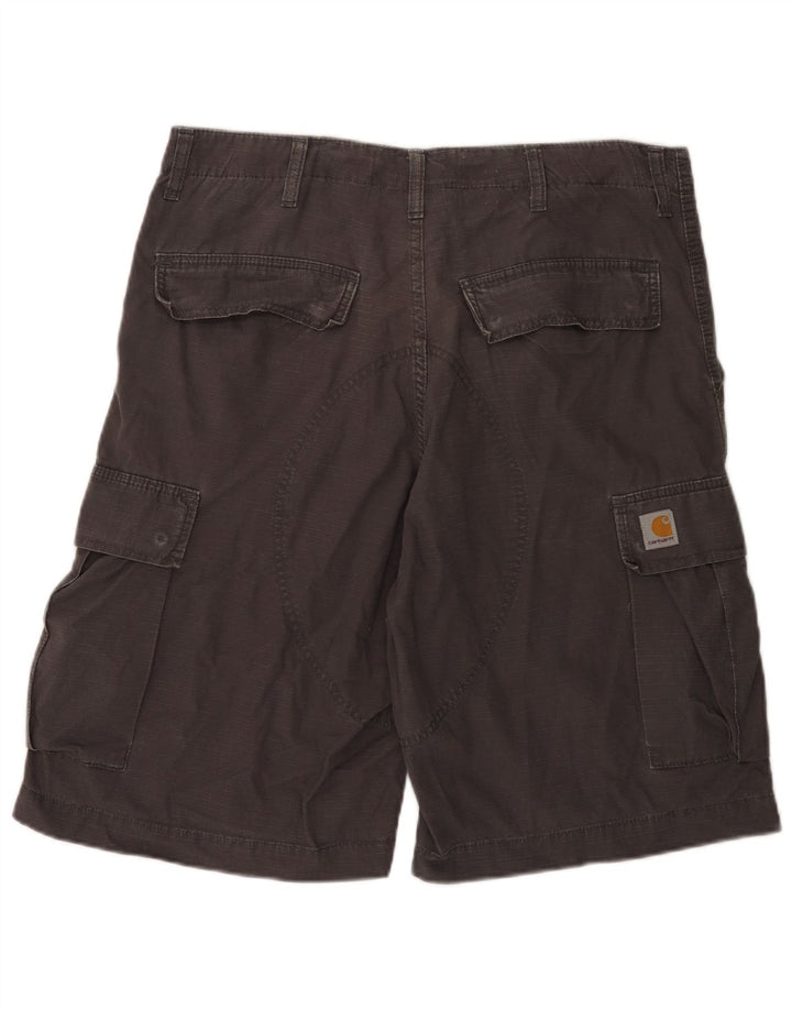 Carhartt muške kargo kratke hlače W33 srednje sivi pamuk