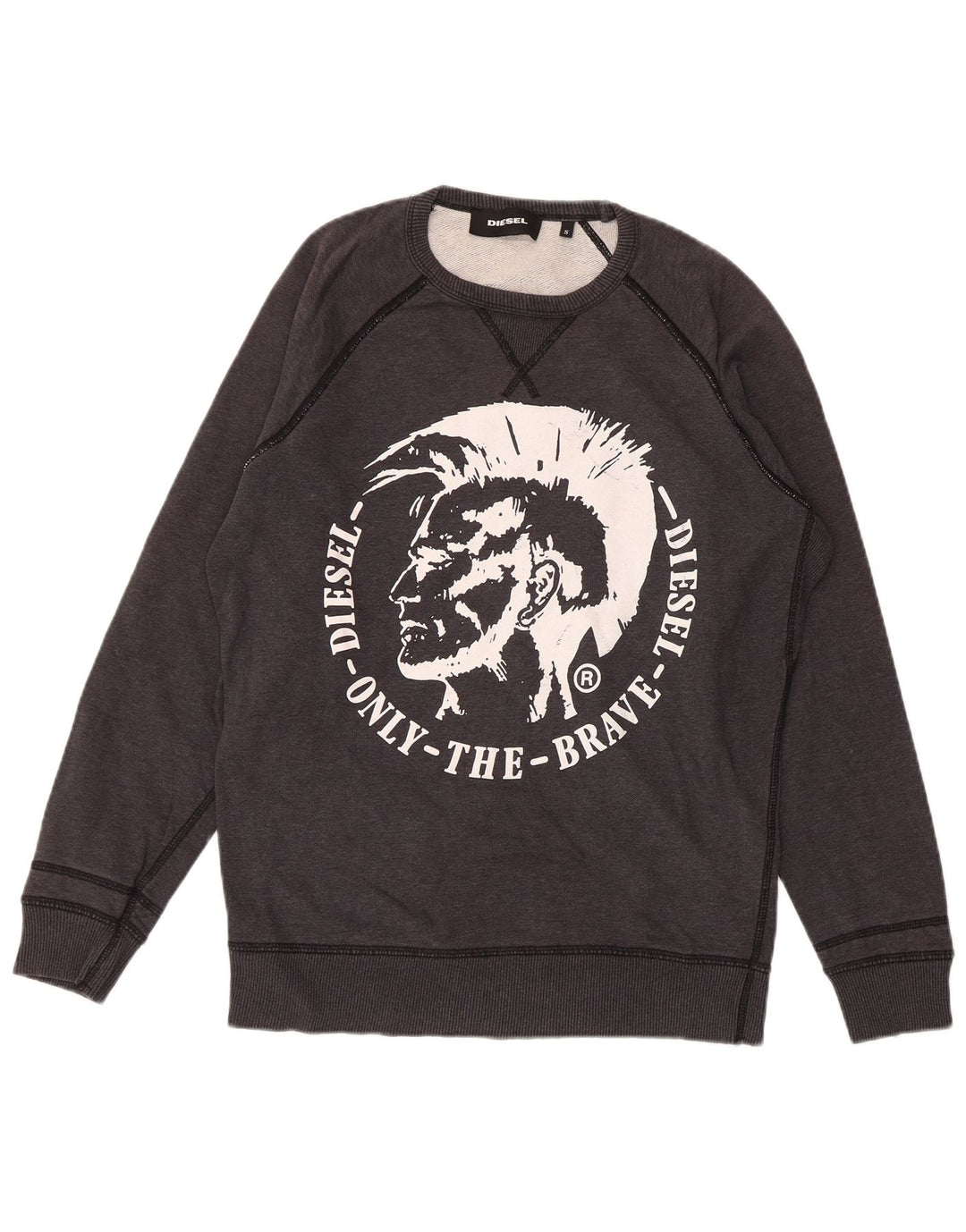 DIESEL Muška majica s grafičkim motivima Mali sivi pamuk