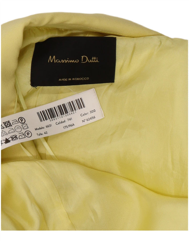Ženski kaput Massimo Dutti EU 42, velika žuta viskoza