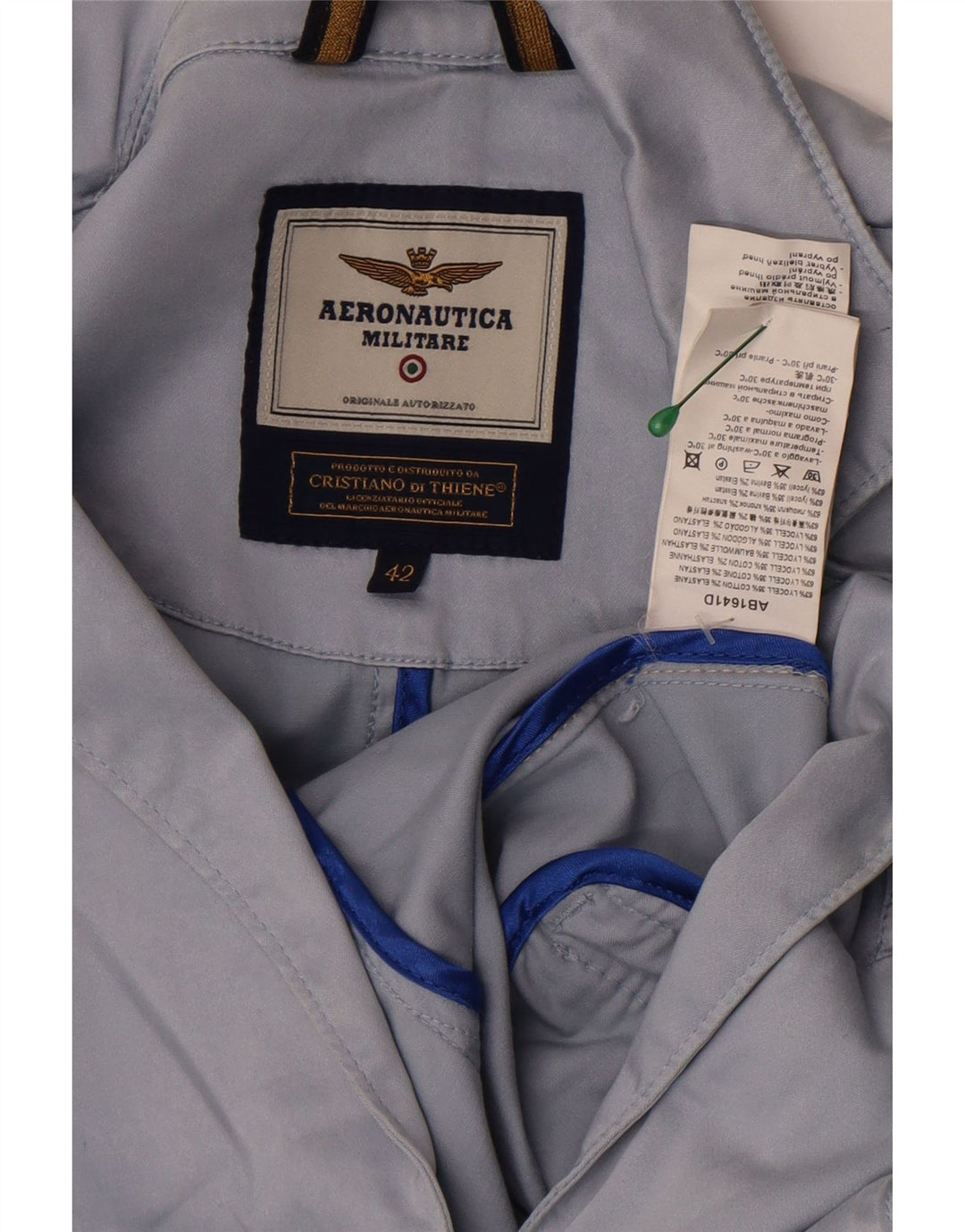 Ženska jakna sa 2 gumba Aeronautica Militare IT 42 srednje plava
