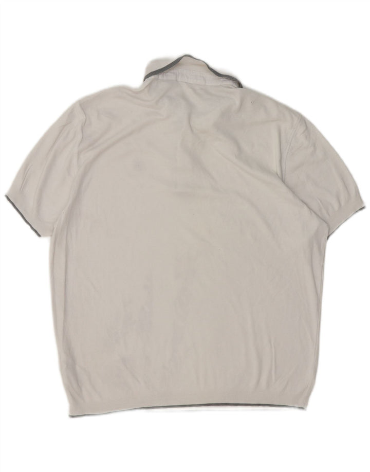 Muška polo majica Ted Baker, veličina 5 XL, bijeli pamuk