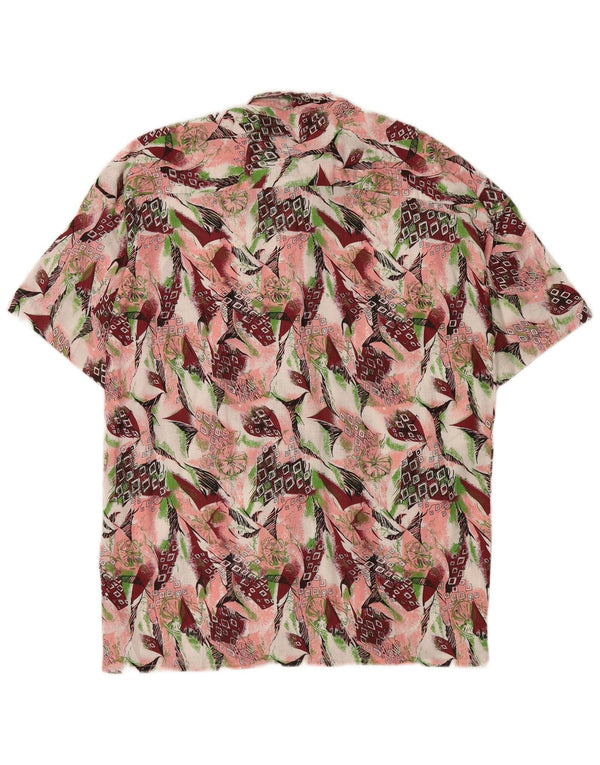 Vintage muška košulja s apstraktnim uzorkom, veličina 39/40, srednje višebojna