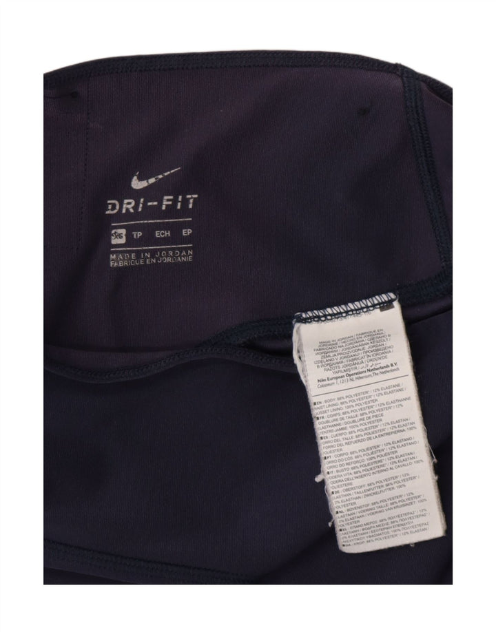 NIKE ženske Dri Fit tajice UK 6 XS tamnoplavi poliester