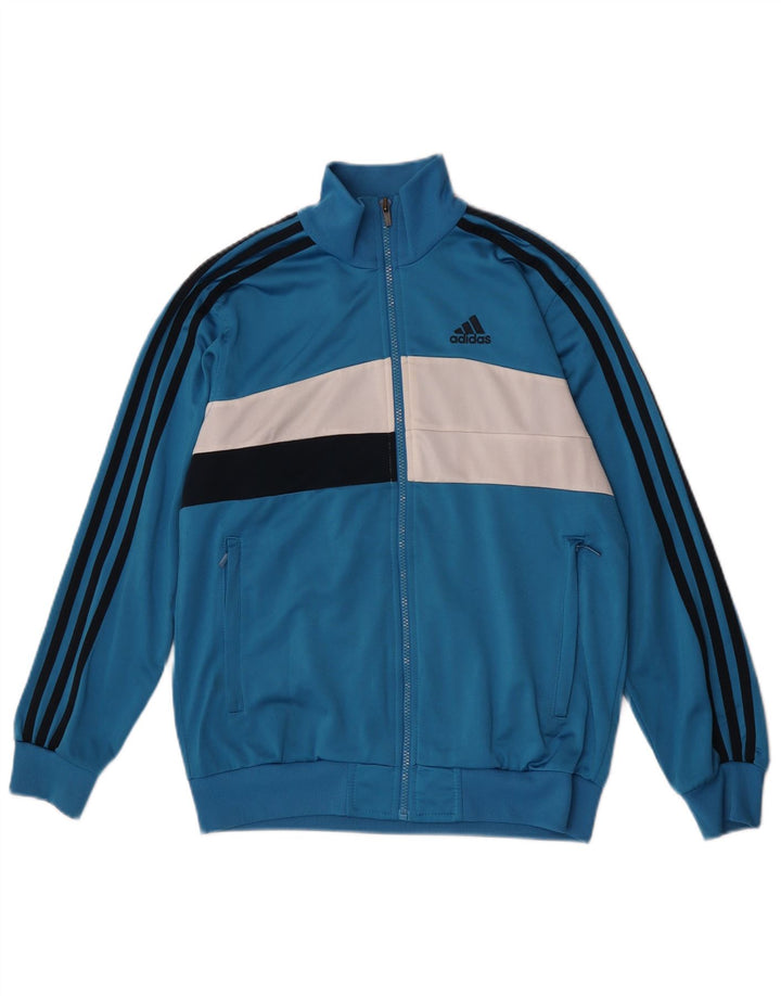 Adidas trenirka za dječake 13-14 godina plava poliesterska boja
