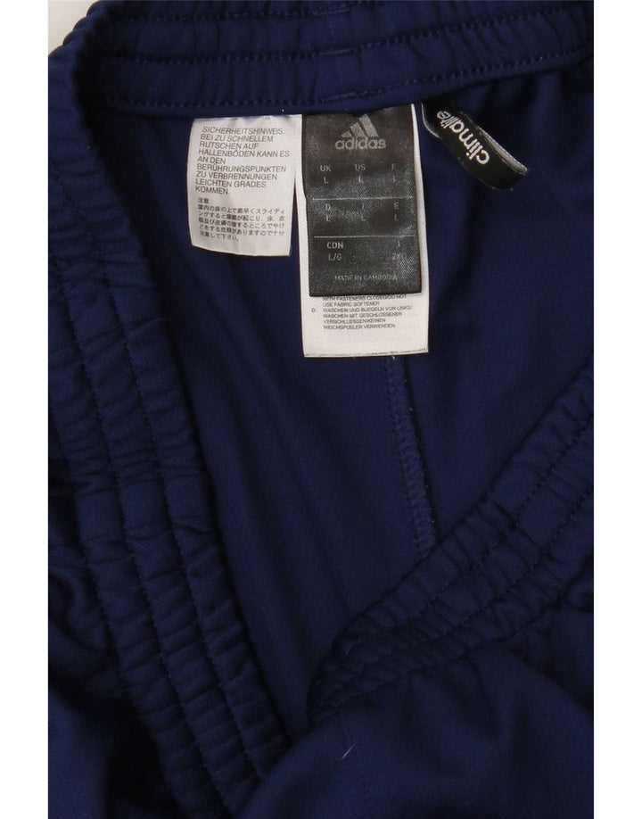 Adidas muške trenirke Climalite, velike tamnoplave hlače od poliestera