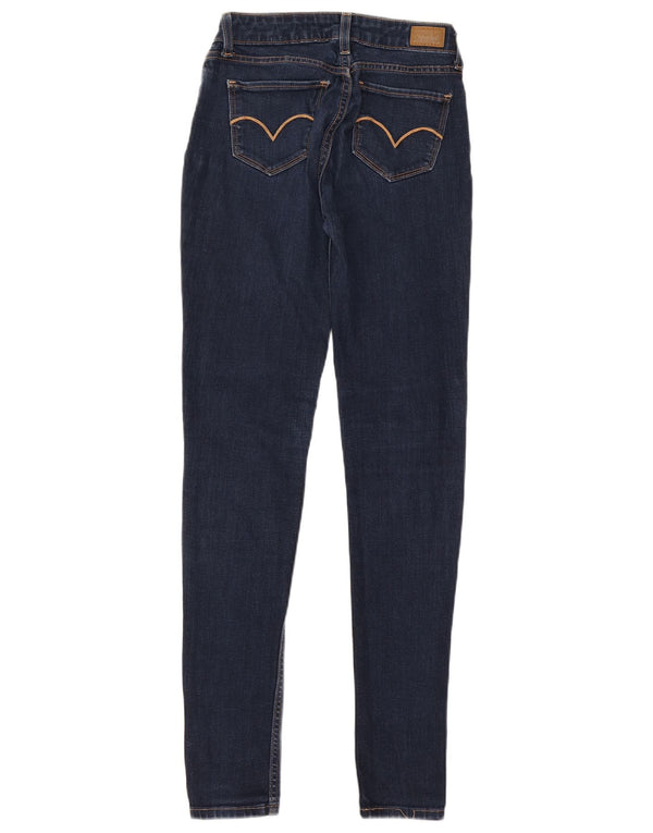 Levi's ženske uske traperice s tajicama W26 L32 tamnoplavi pamuk
