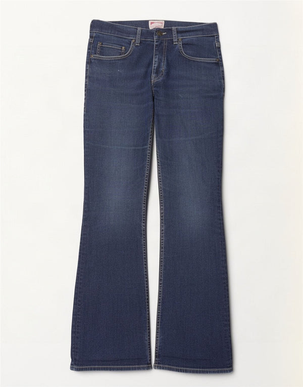 Ženske traperice Mustang Bootcut W32 L32 tamnoplavi pamuk