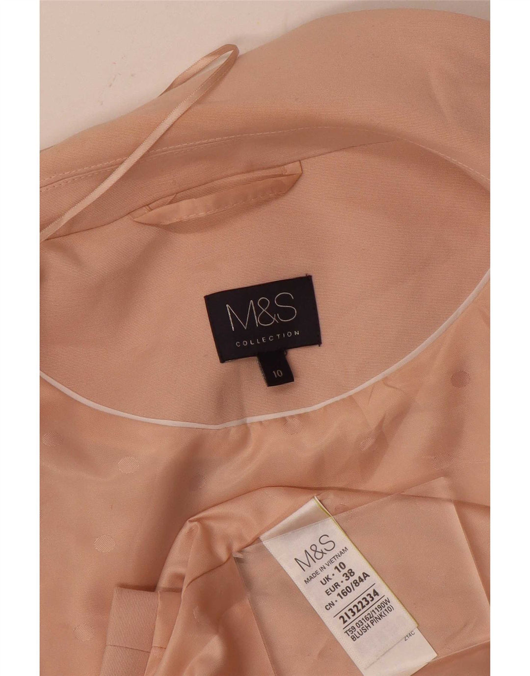 Marks & Spencer ženska duga jakna bez rukava UK 10 Mala ružičasta