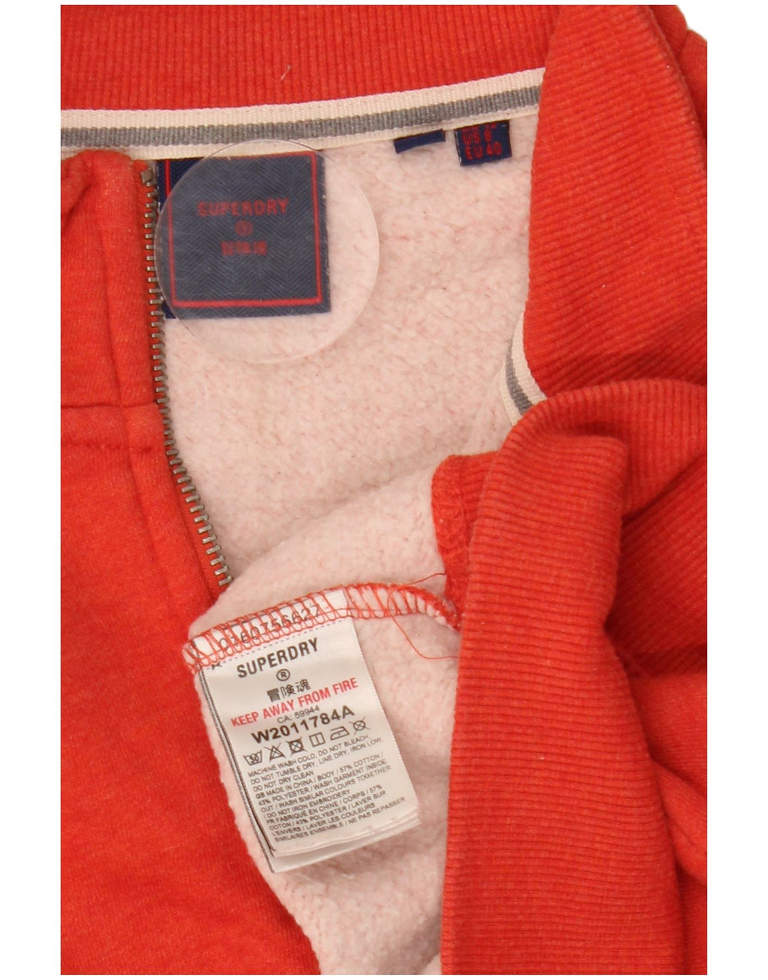 SUPERDRY Ženska prekomjerna majica s kratkim rukavima UK 12 Srednje crvena