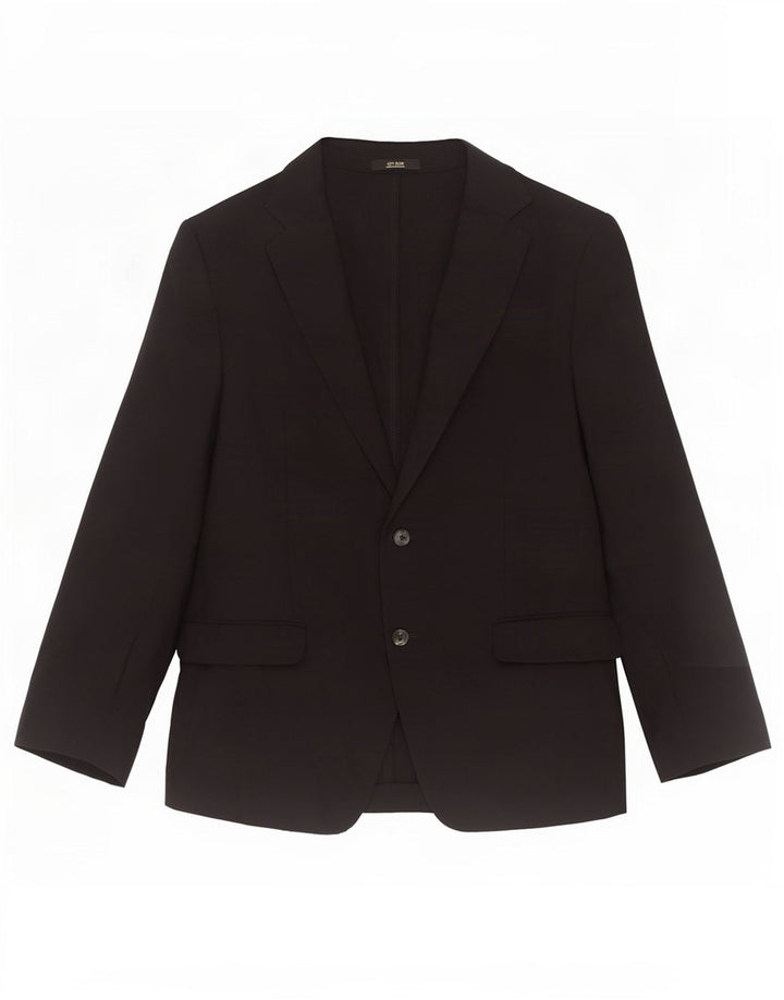 Massimo Dutti muška jakna s 2 gumba EU 56 XL crna vuna