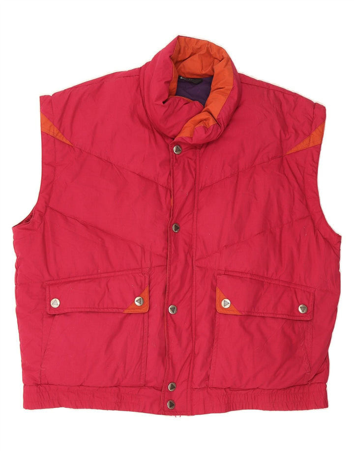 RODEO Mens Padded Gilet EU 52/54 XL Pink Vintage Rodeo and Second-Hand Rodeo from Messina Hembry 