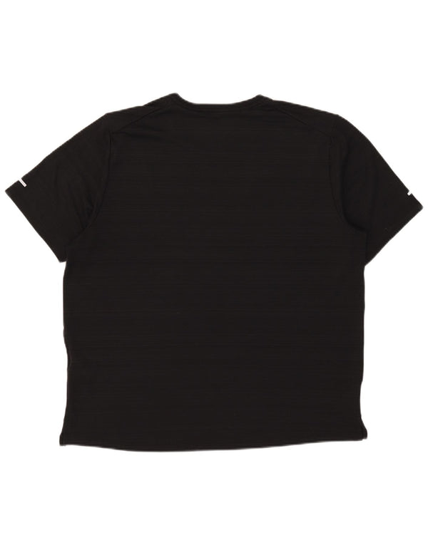 Nike Dri Fit majica s velikim crnim prugama od poliestera