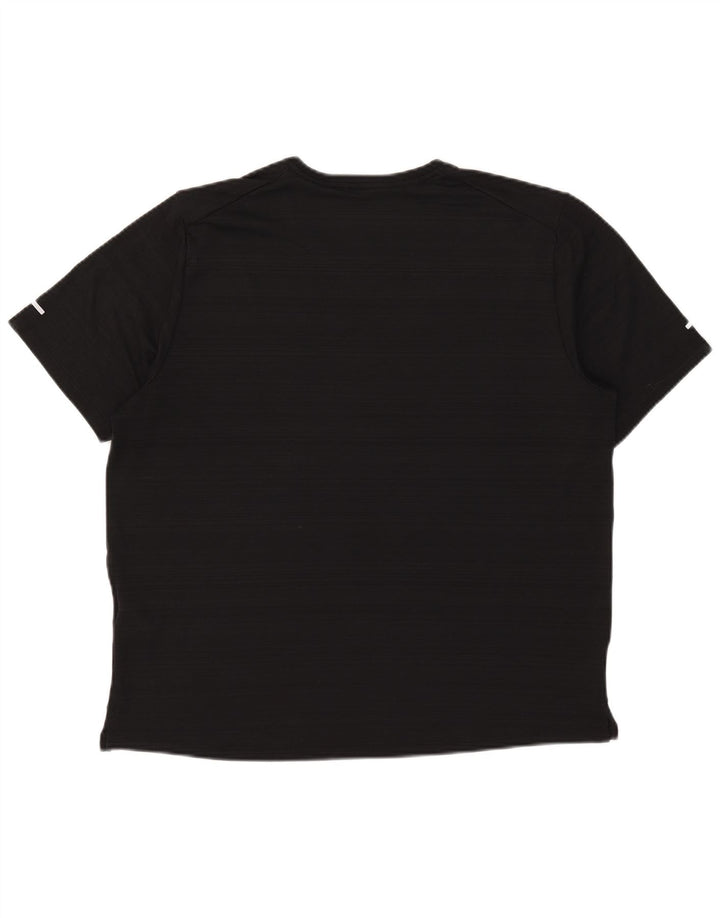 Nike Dri Fit majica s velikim crnim prugama od poliestera