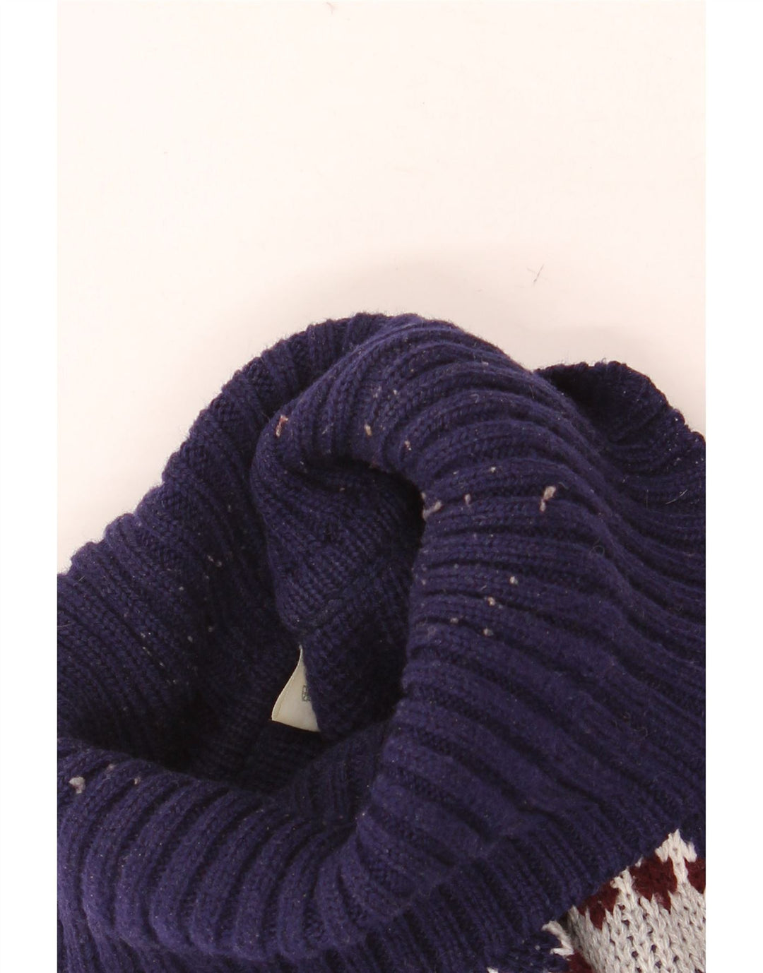 VINTAGE muški pulover s rol izrezom IT 52/54 Large Grey Fair Isle