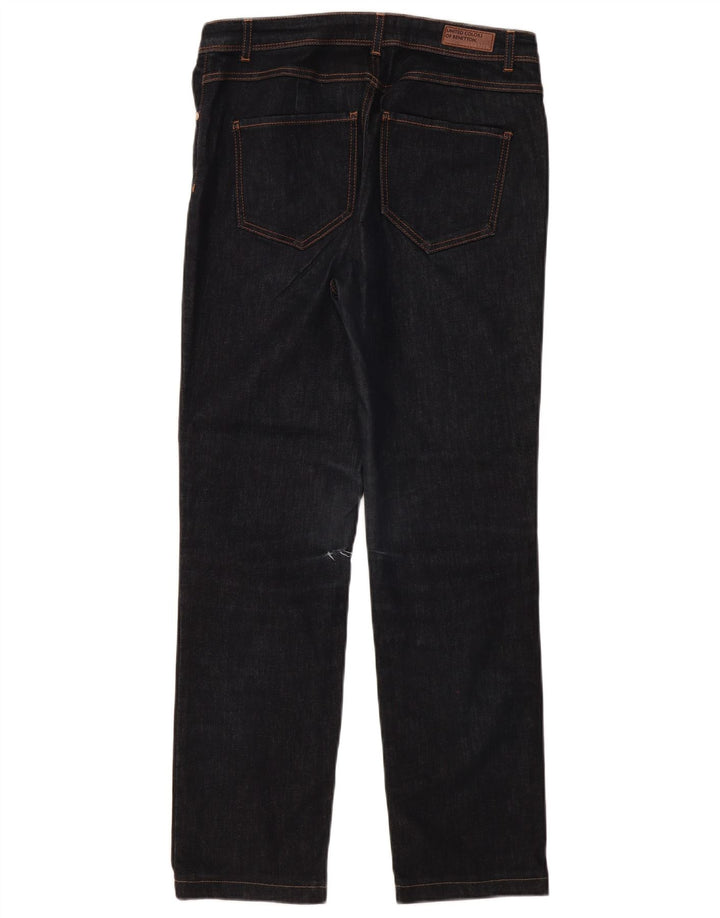 BENETTON Ženske ravne traperice W31 L30 tamnoplavi pamuk