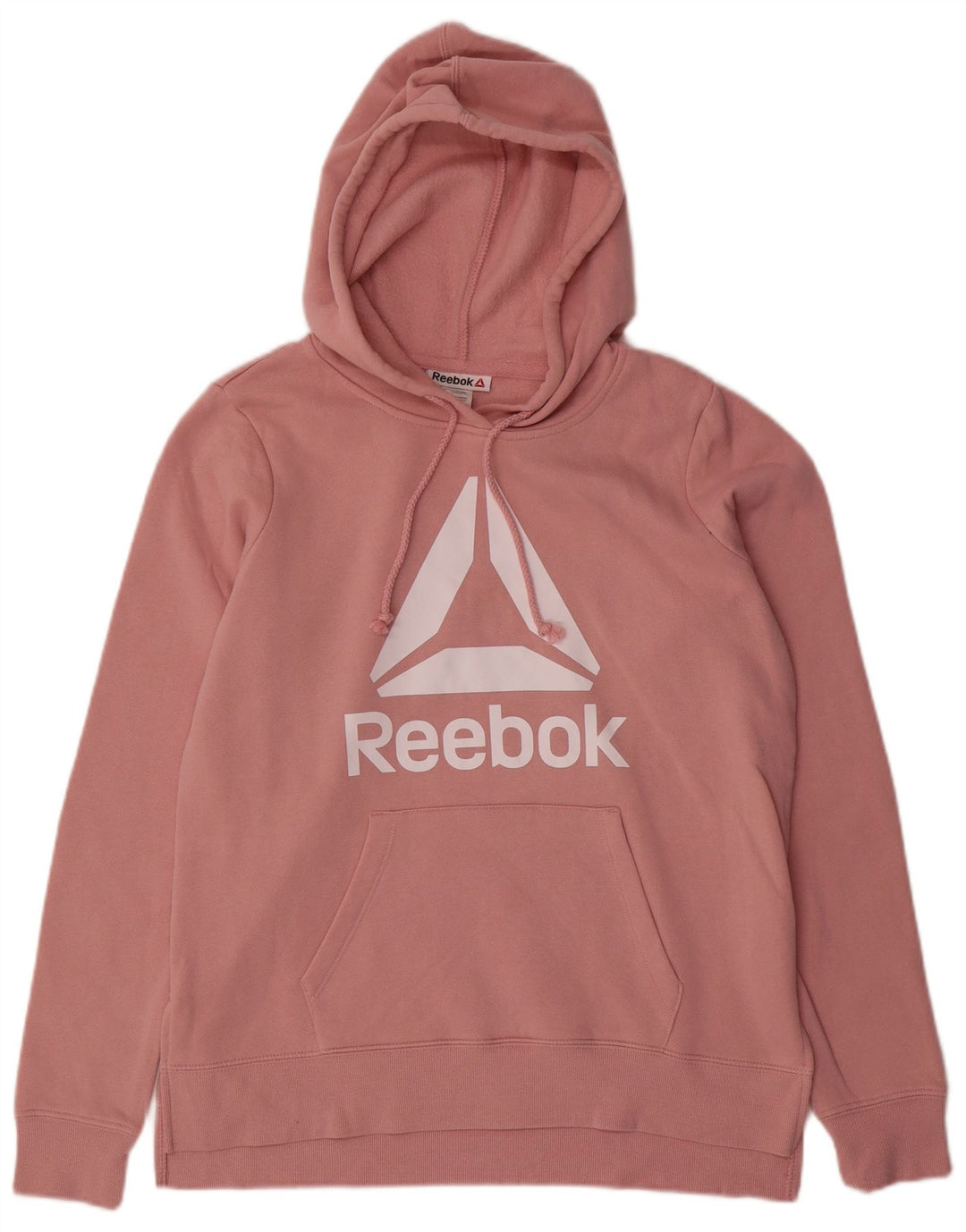 REEBOK Ženska majica s kapuljačom s grafičkim motivima UK 14 Srednje ružičasti pamuk