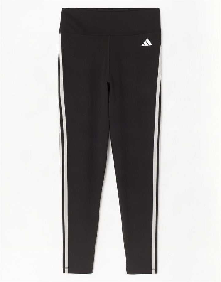 Adidas ženske uske tajice UK 12/14 Srednje crni poliester