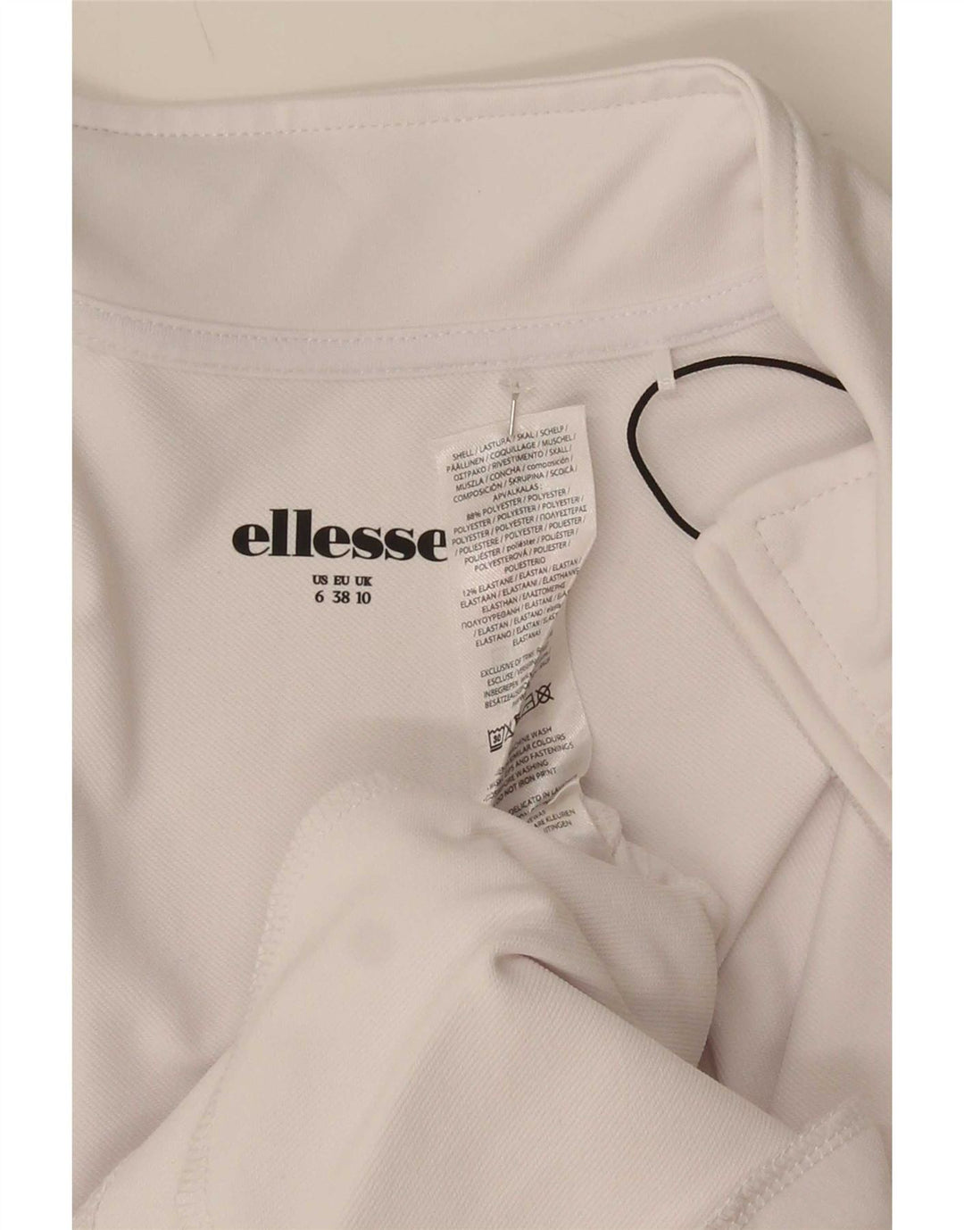 Ellesse ženska gornja jakna trenirke UK 10 mali bijeli poliester