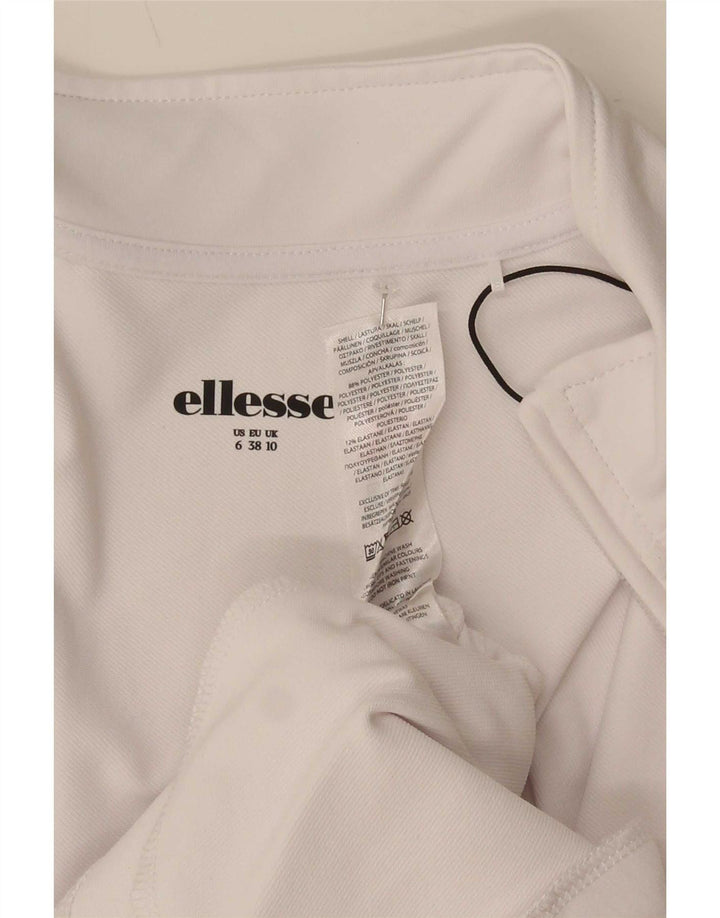 Ellesse ženska gornja jakna trenirke UK 10 mali bijeli poliester