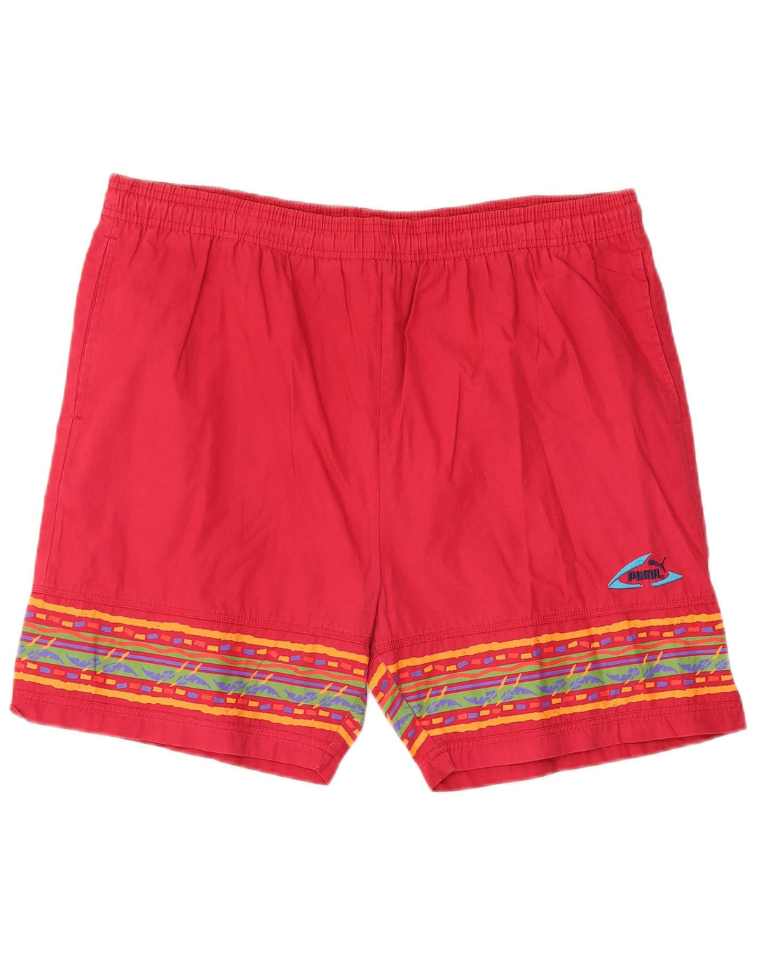Puma muške sportske kratke hlače Large Red Geometric Pamuk