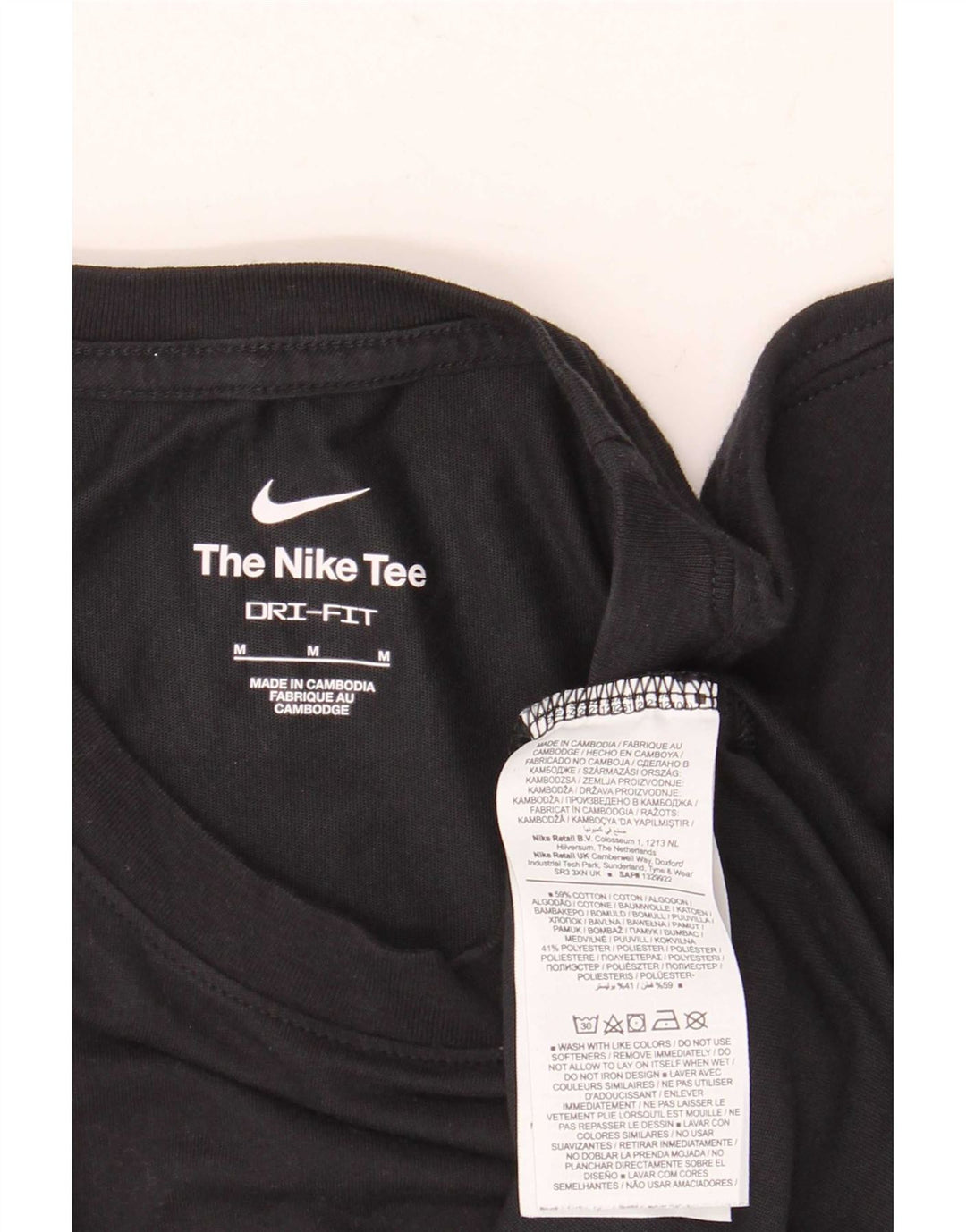 Nike Dri Fit Graphic T-Shirt Top srednje crni pamuk