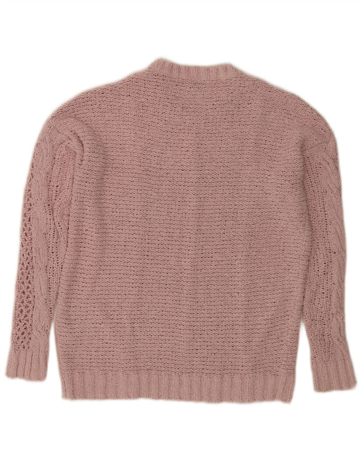 Marks & Spencer ženski pulover s okruglim izrezom UK 10 Small Pink