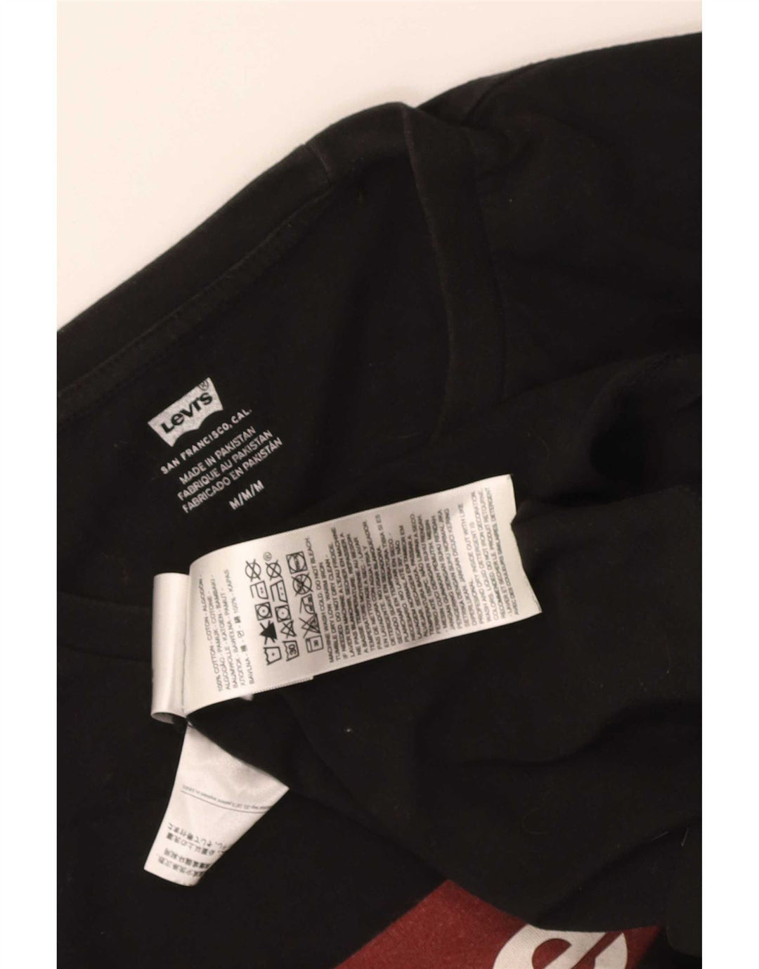 Levi's muška majica kratkih rukava srednje veličine, crni pamuk