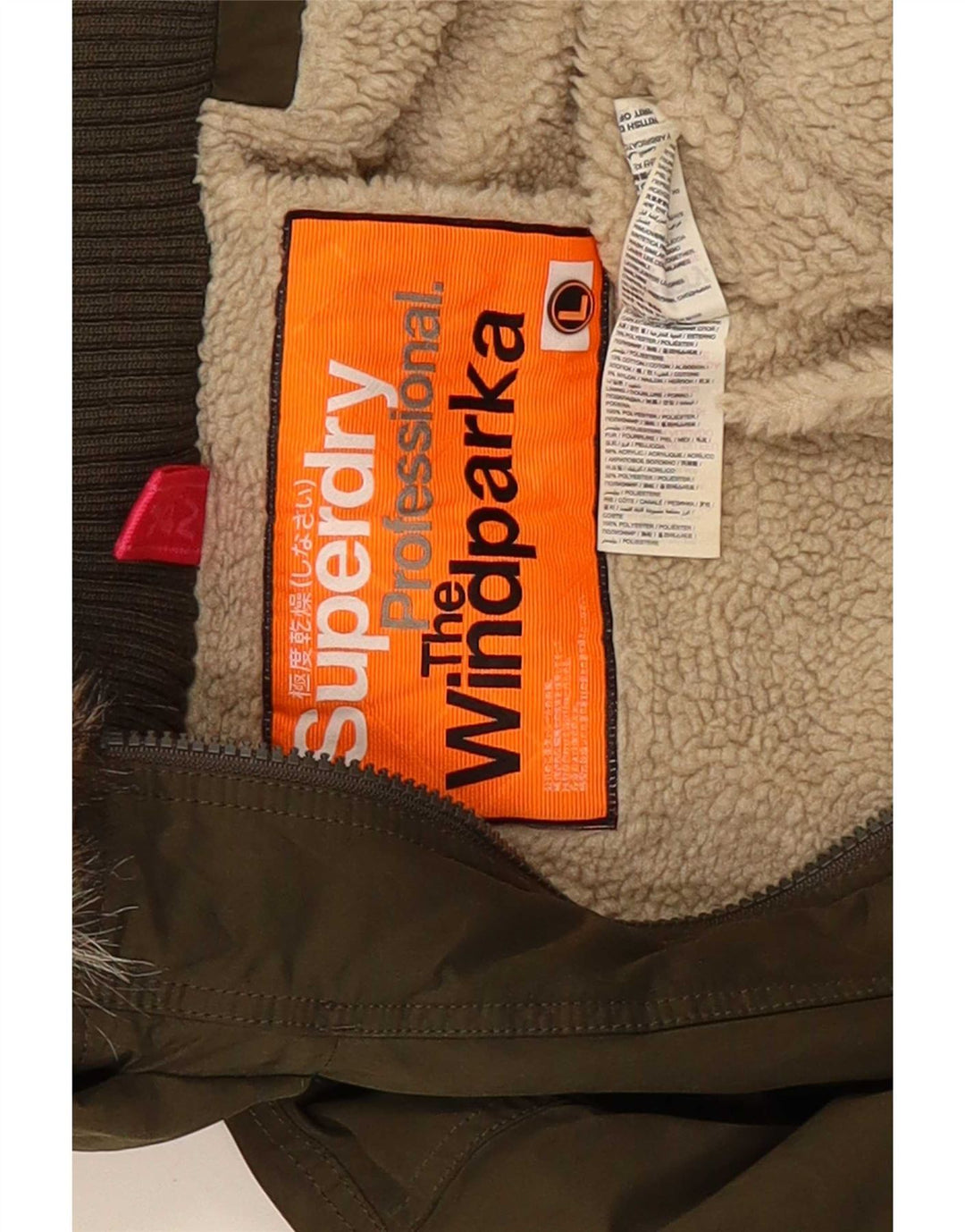 Superdry ženska jakna parka s kapuljačom UK 14 veliki zeleni poliester