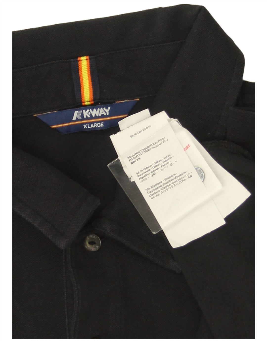 K-WAY muška polo majica XL crni pamuk