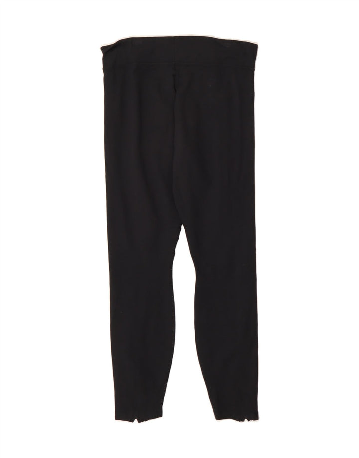 ADIDAS Womens Leggings UK 14 Medium  Black Rayon Vintage Adidas and Second-Hand Adidas from Messina Hembry 