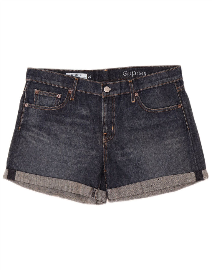 Gap ženske traper kratke hlače UK 12 Medium W32 Plava Pamuk