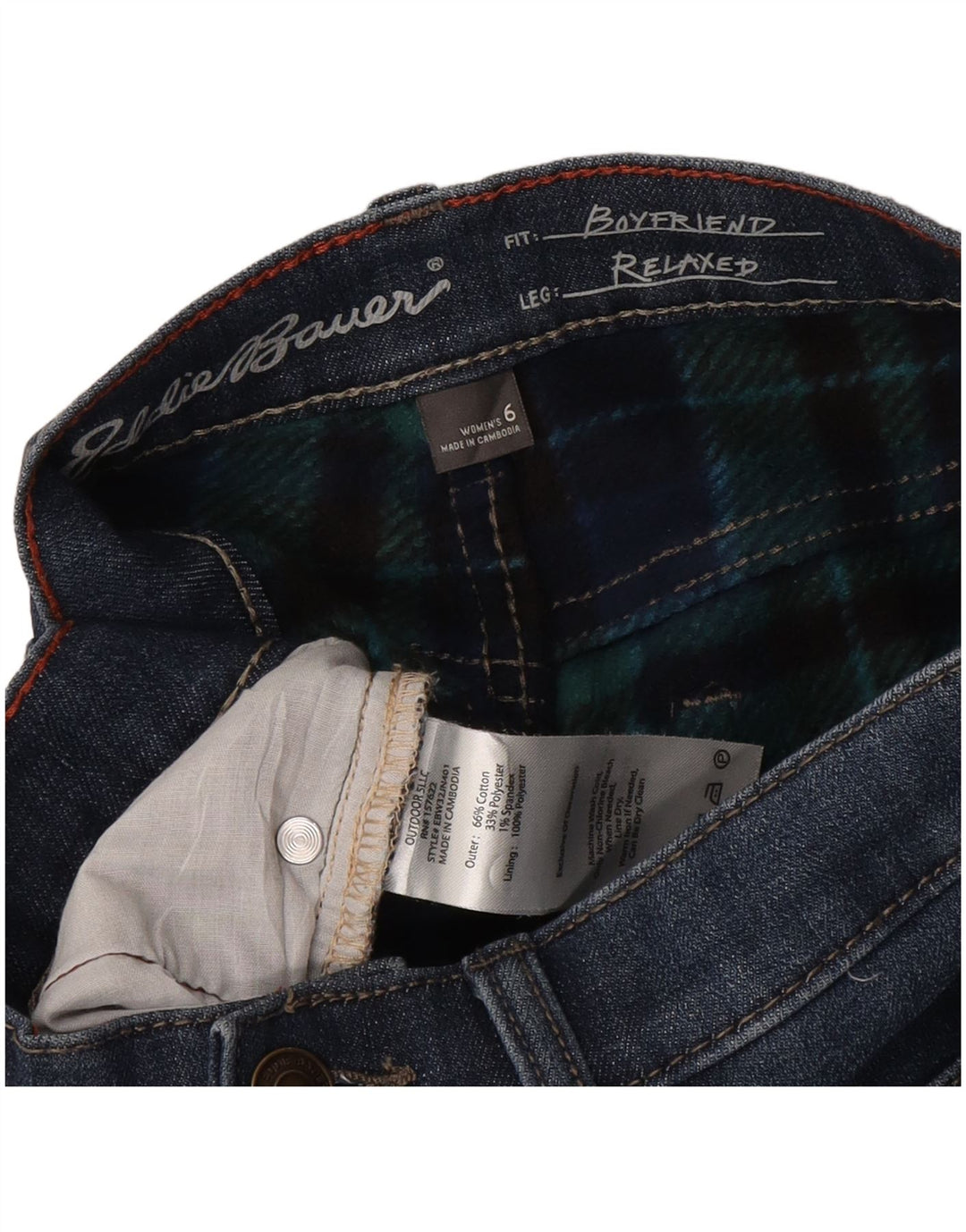 Eddie Bauer ženske Boyfriend uske traperice US 6 srednje W30 L30 plava