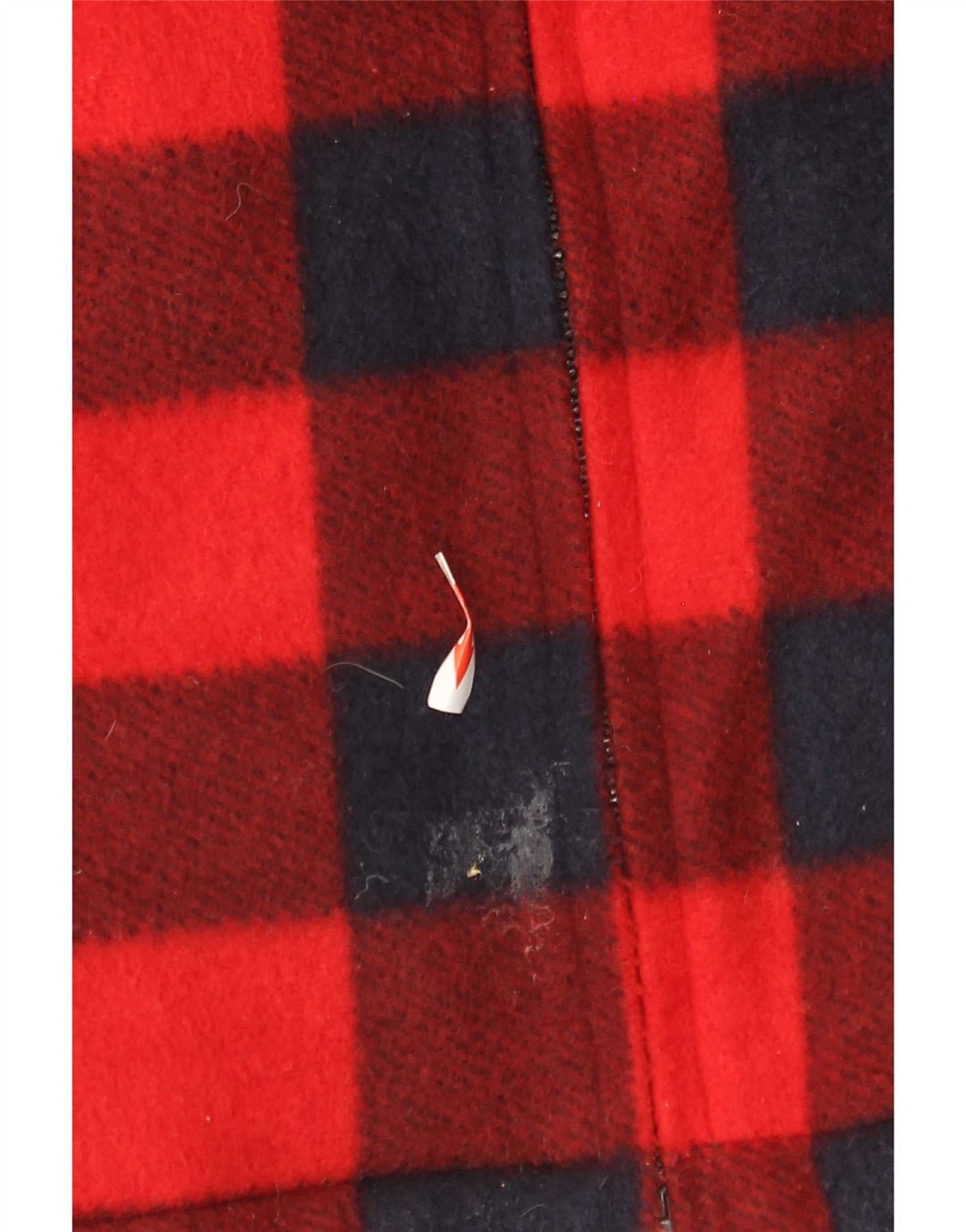 Vintage muška majica drvosječa od flisa, veliki crveni gingham poliester