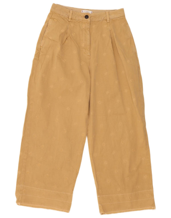 Tommy Hilfiger ženske grafičke chino hlače UK 10 male W28 L27 bež