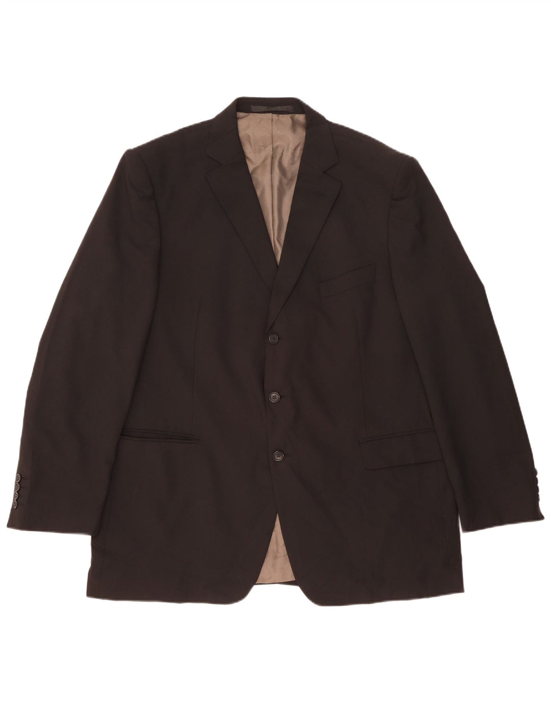 Marks & Spencer muška jakna sa 3 gumba UK 46 XL crni poliester