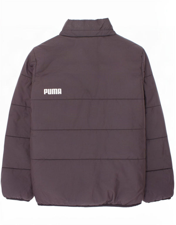 Puma Boys Graphic Podstavljena jakna 9-10 godina crna poliester