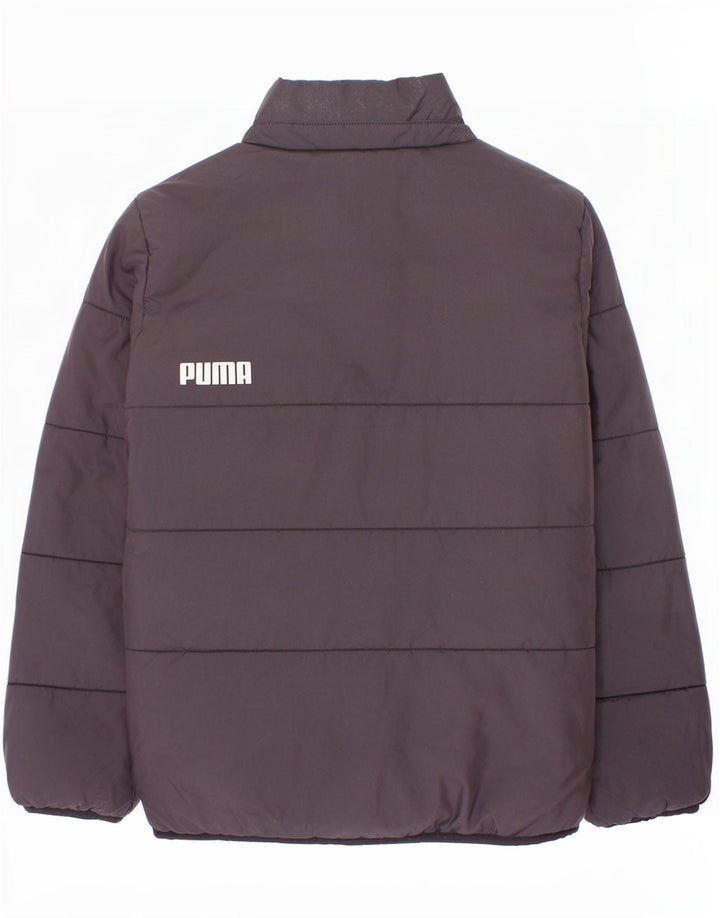 Puma Boys Graphic Podstavljena jakna 9-10 godina crna poliester