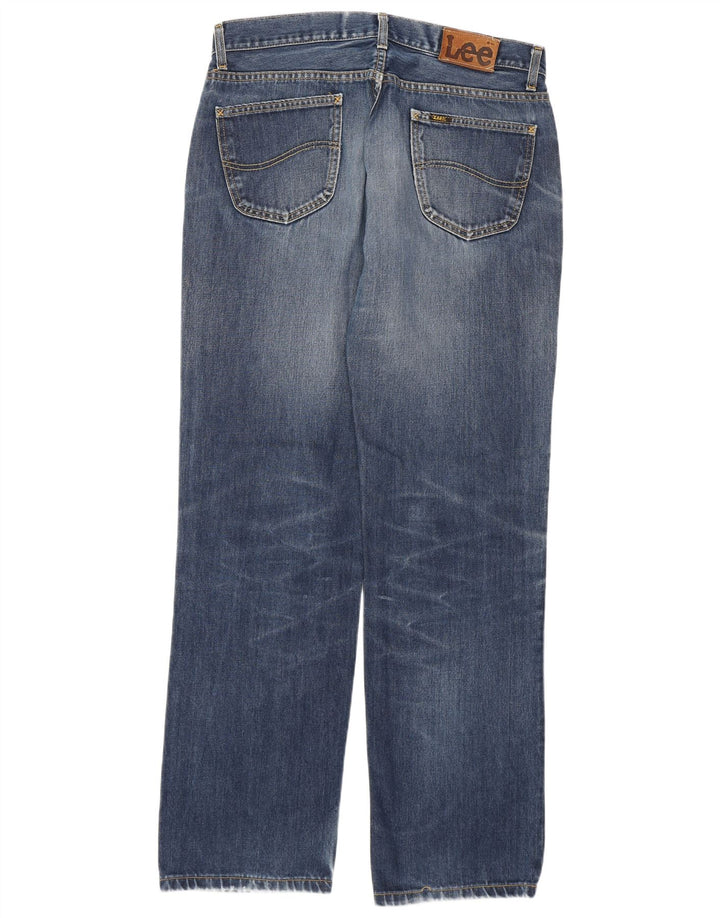 Lee Mens Regular Straight Jeans W36 L34 Plavi pamuk