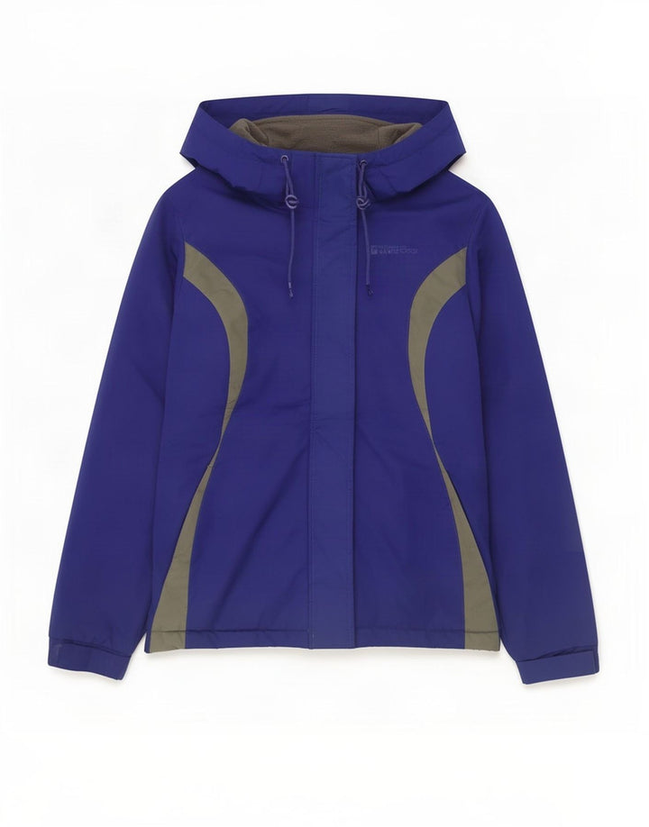 Mountain Warehouse ženska skijaška jakna s kapuljačom UK 8 Small Blue Colourblock
