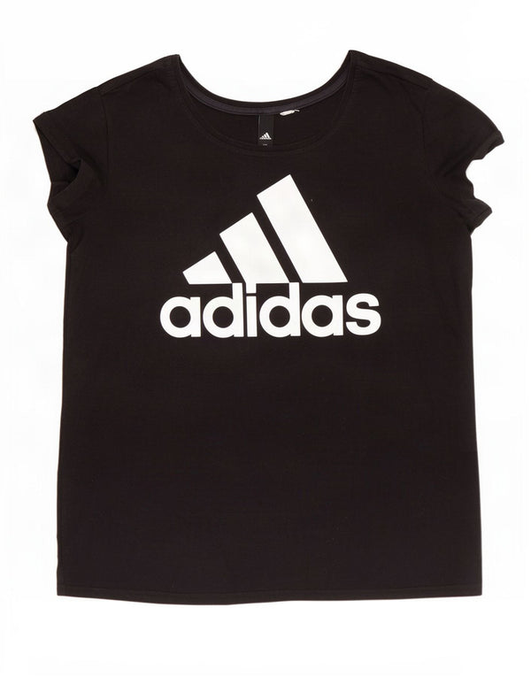 Adidas ženska majica kratkih rukava s grafičkim motivima UK 16 velika crna