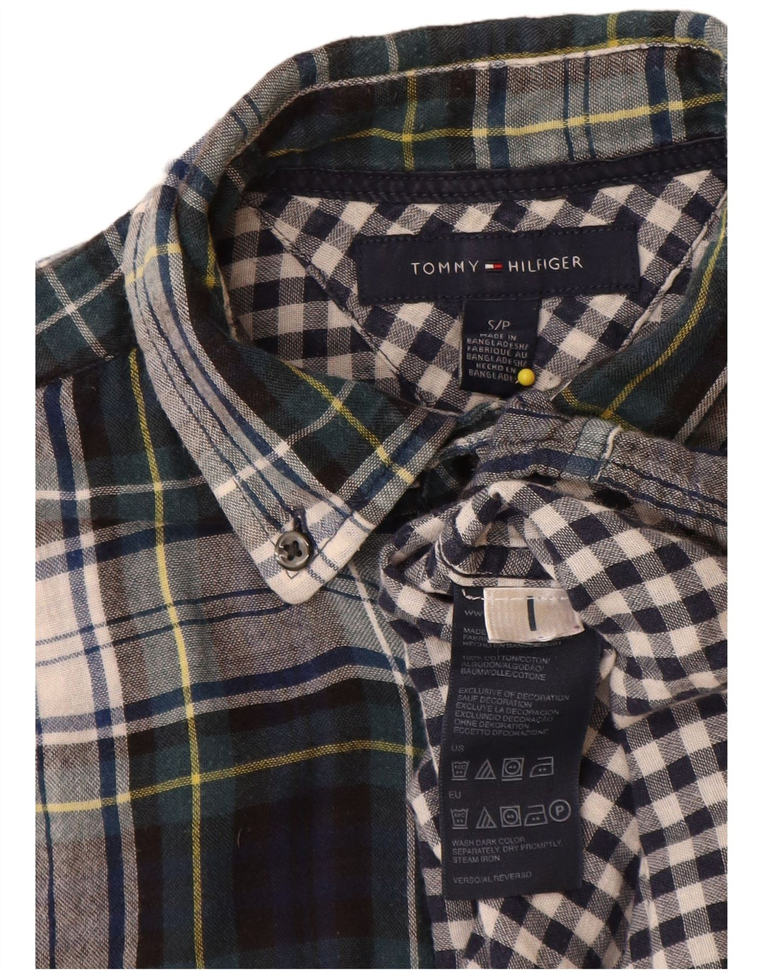 Tommy Hilfiger Muška flanelska košulja, mali raznobojni karirani pamuk