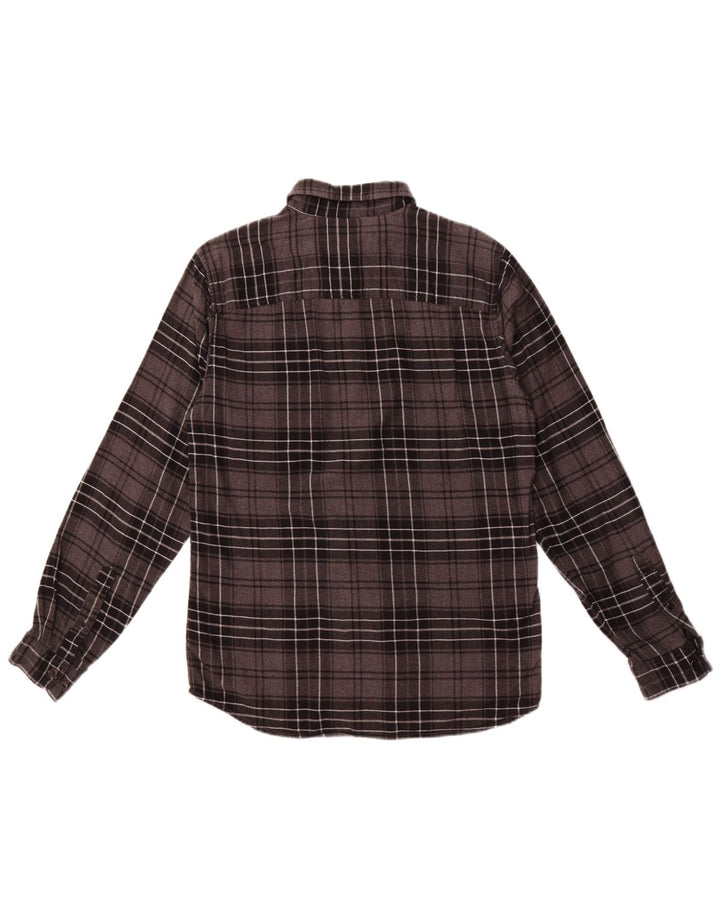 Jack & Jones muška flanelska košulja srednje siva karirana pamuk