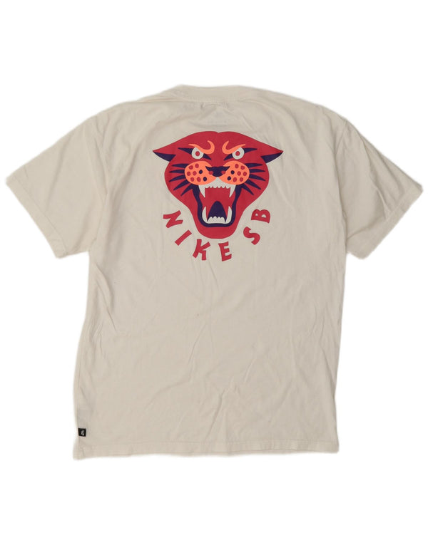 Nike Muška majica kratkih rukava SB Panther Loose kroja Mali bijeli pamuk