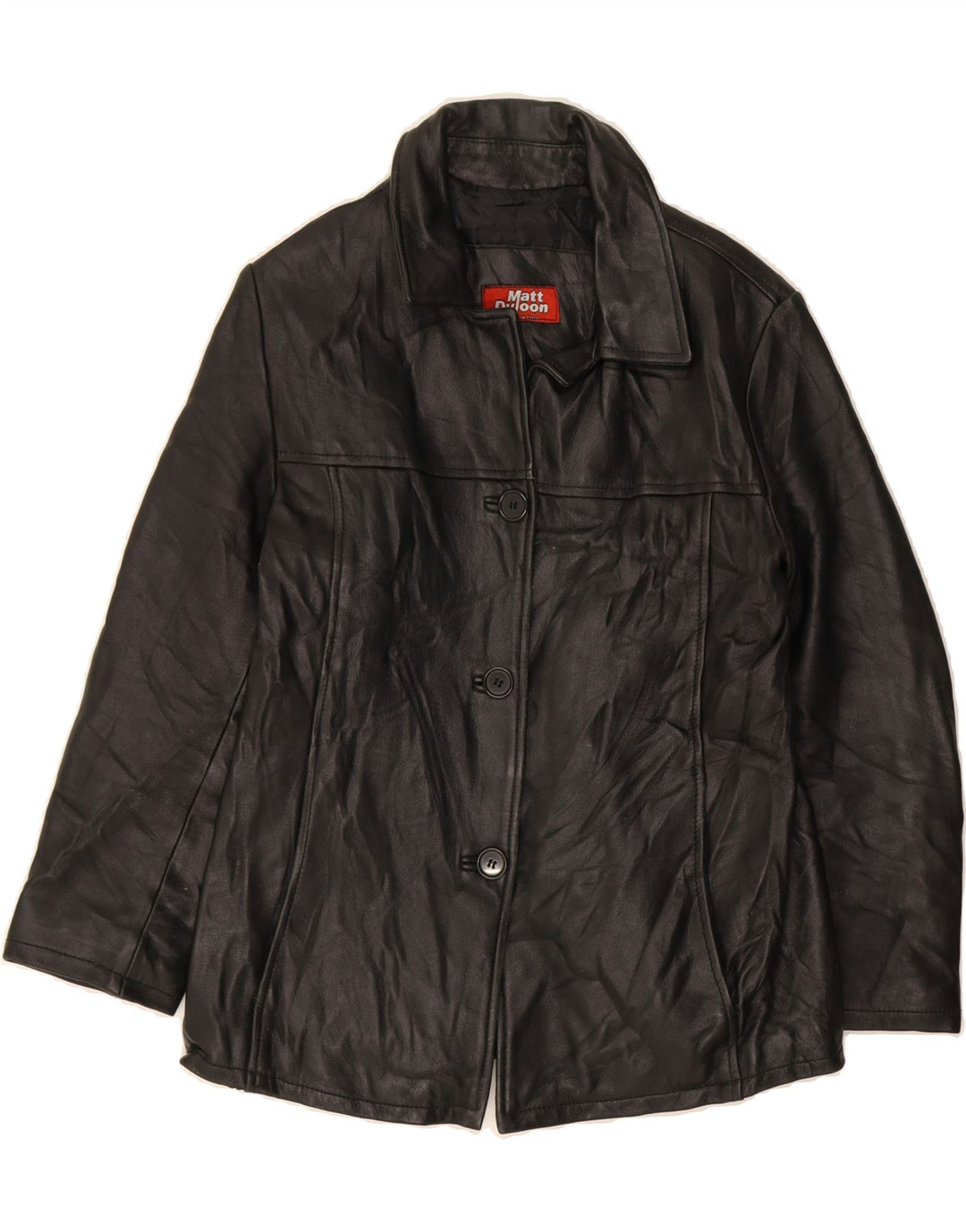 VINTAGE Womens Bomber Jacket UK 12 Medium Black Vintage Vintage and Second-Hand Vintage from Messina Hembry 