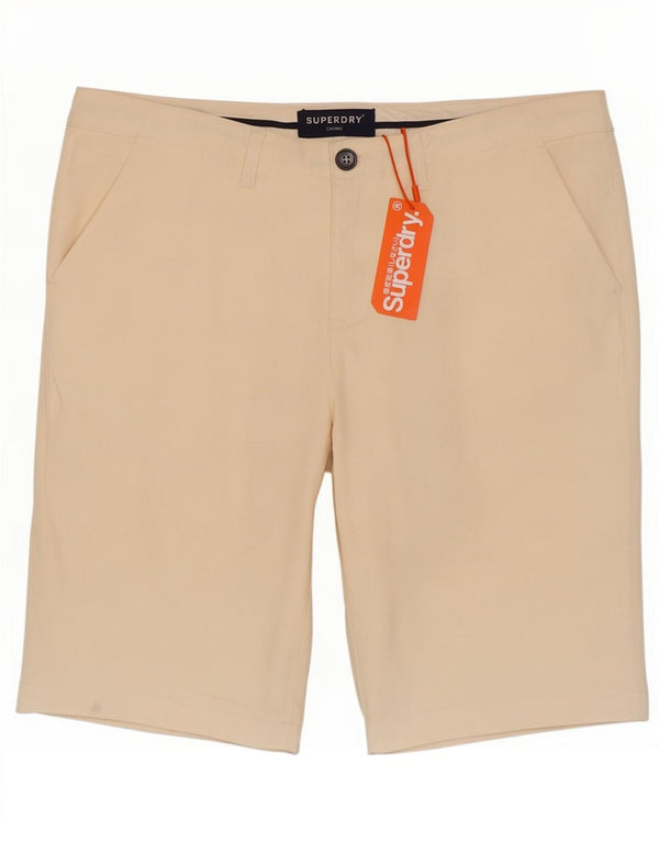Superdry ženske chino kratke hlače UK 14 Large W34 bež pamuk