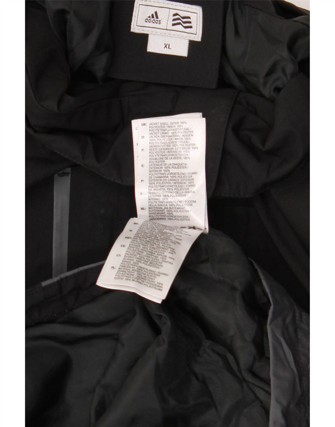 ADIDAS muška grafička vjetrovka jakna UK 42 XL crne boje